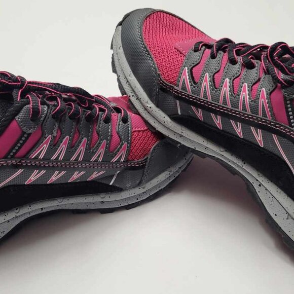 Fila Evergrand Trail 21.5 Womens Sneakers Running Shoes Size 7 Pink Back Grey - Picture 3 of 8